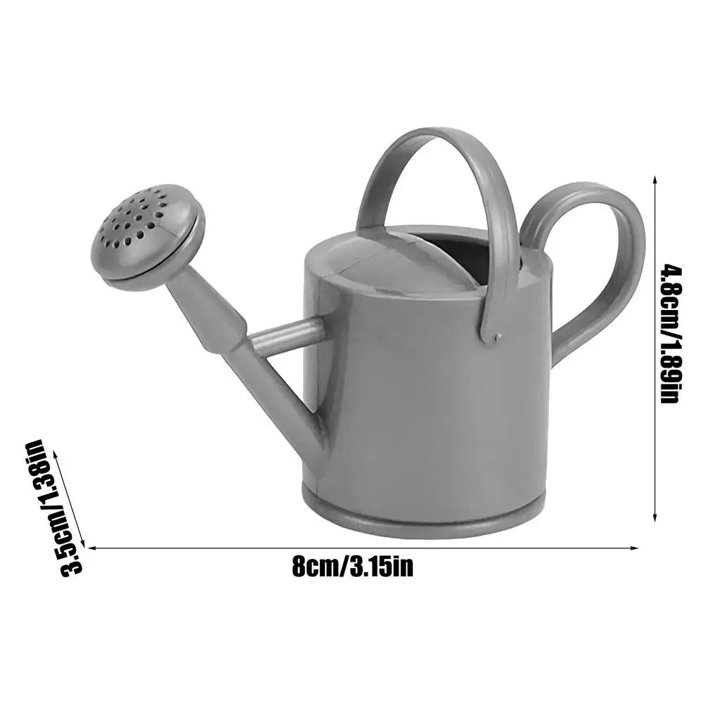 1pc Small Watering Can for Kids Small Rotation Indoor Watering Can Water Tool Kettle Pot for Flower Succulents Garden Qme Silver