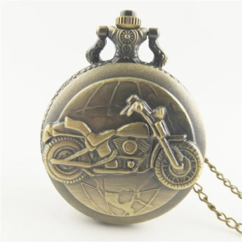 Vintage pocket watch large vintage train and truck series pocket watch for men and women, student watch hanging watch Qme 4