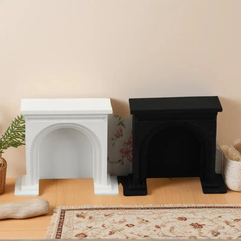 1 12 Children Pretend Play Toys Dollhouse Mini Fireplace Model Qme