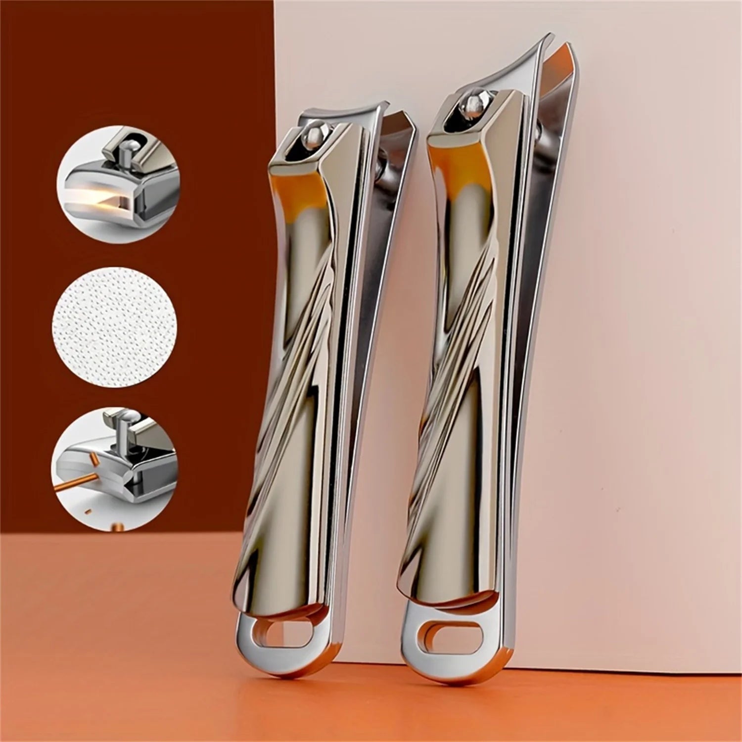 Professional Large Nail Clippers Diagonal Opening Single Pedicure Qme