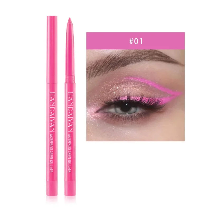 20 Colors Waterproof Matte Eyeliner Gel Long Lasting Professional Sweatproof Non-smudge Multicolor Ultra-fine Eyeliner Pencil Qme 1
