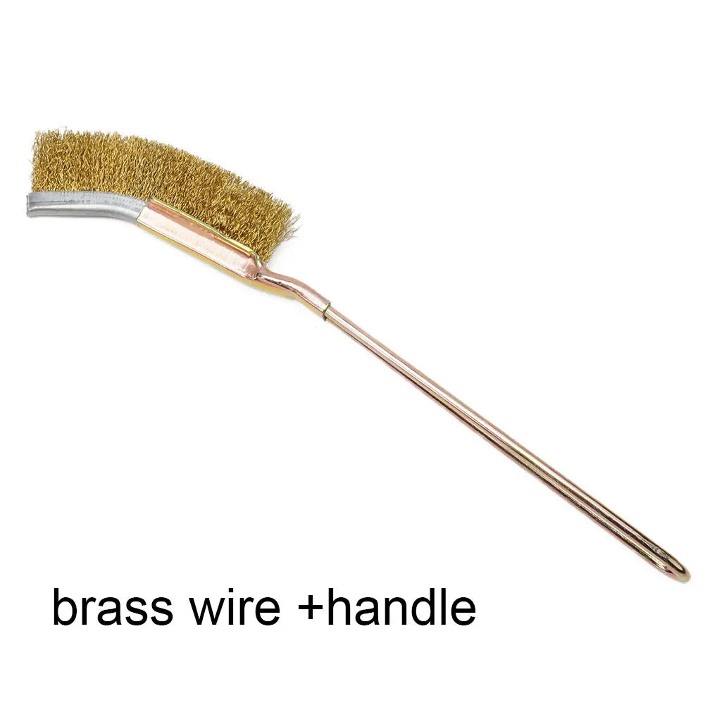 245mm Mini Steel/Brass/Nylon Brush Wire Brush For Cleaning Job Removal Paint Rust Dirt Home Workshop Hand Tool Qme