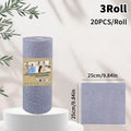 Tear-off Cleaning Cloth Roll Durable Reusable Dish Towel Kitchen Qme C Gray
