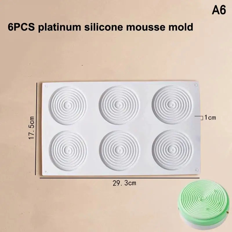 Circle Ball Shape Cake Candy Mold Heart Mousse Mould Chocolate Qme A6