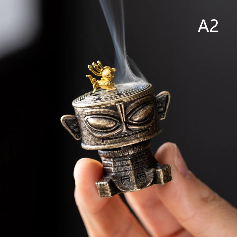 Yoga Meditation Bedroom Ambiance Home Decor Brass Incense Burner Qme A2