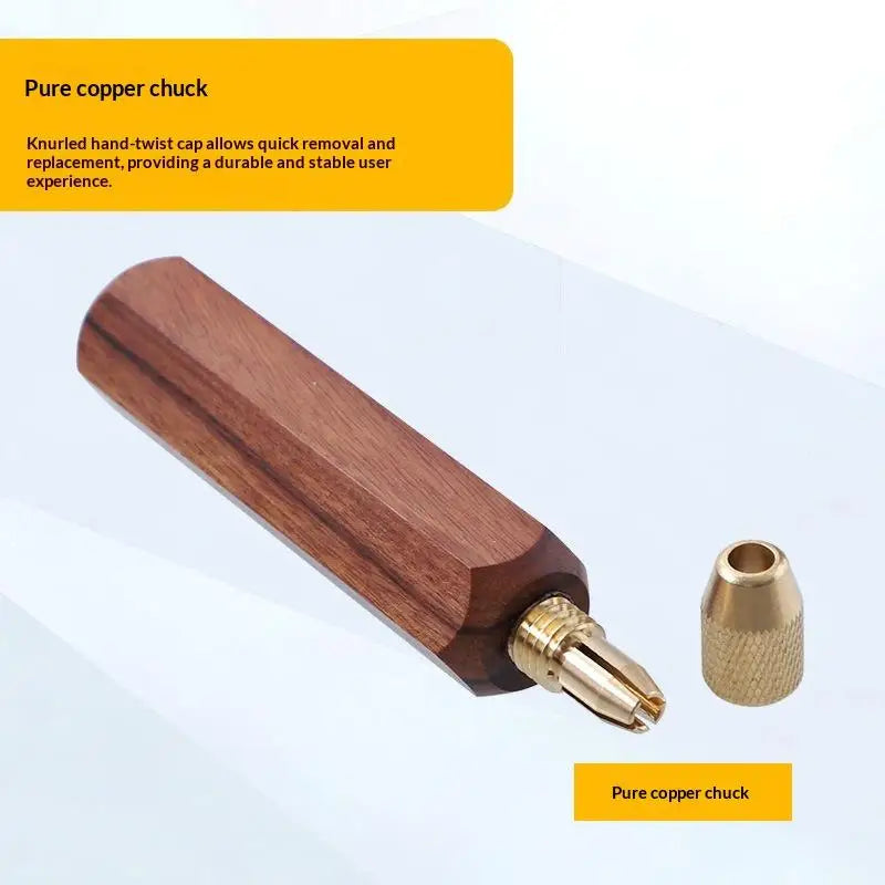 Small Files Accessories DIY Metal Jade Polishing Wood File Handle Qme