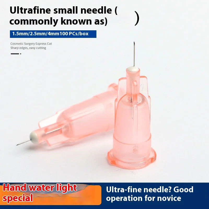 Box Tattoo Needle Transparent Syringe Injection Painless Small Teeth Qme
