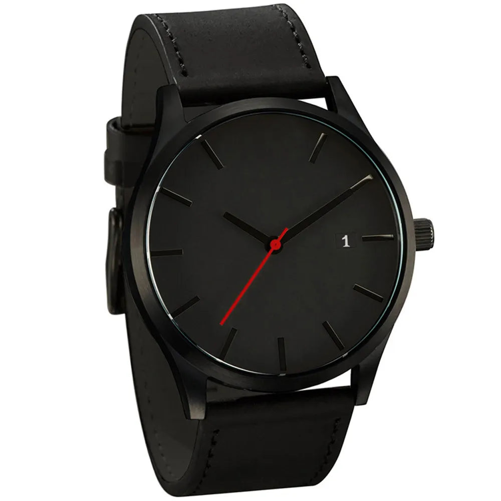 Relogio Masculino Men Watch Fashion Sport Watches New Men's Watch Men Calendar Leather Casual Quartz Clock relojes hombre Qme