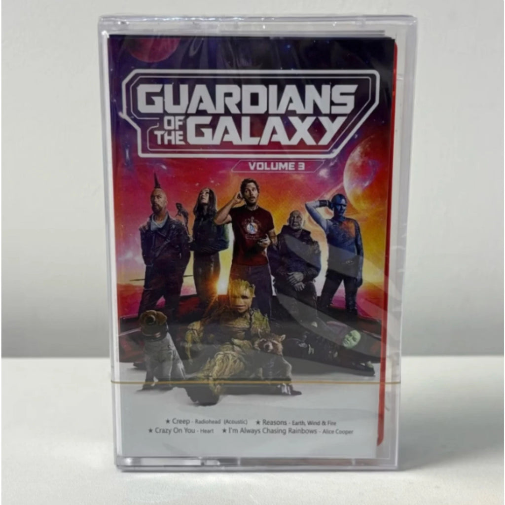Retro Rock Hits Cassette Tape | Sci-Fi Adventure Series Character Group Cover, Volume 3 High-Fidelity Analog Format Qme Vol.3