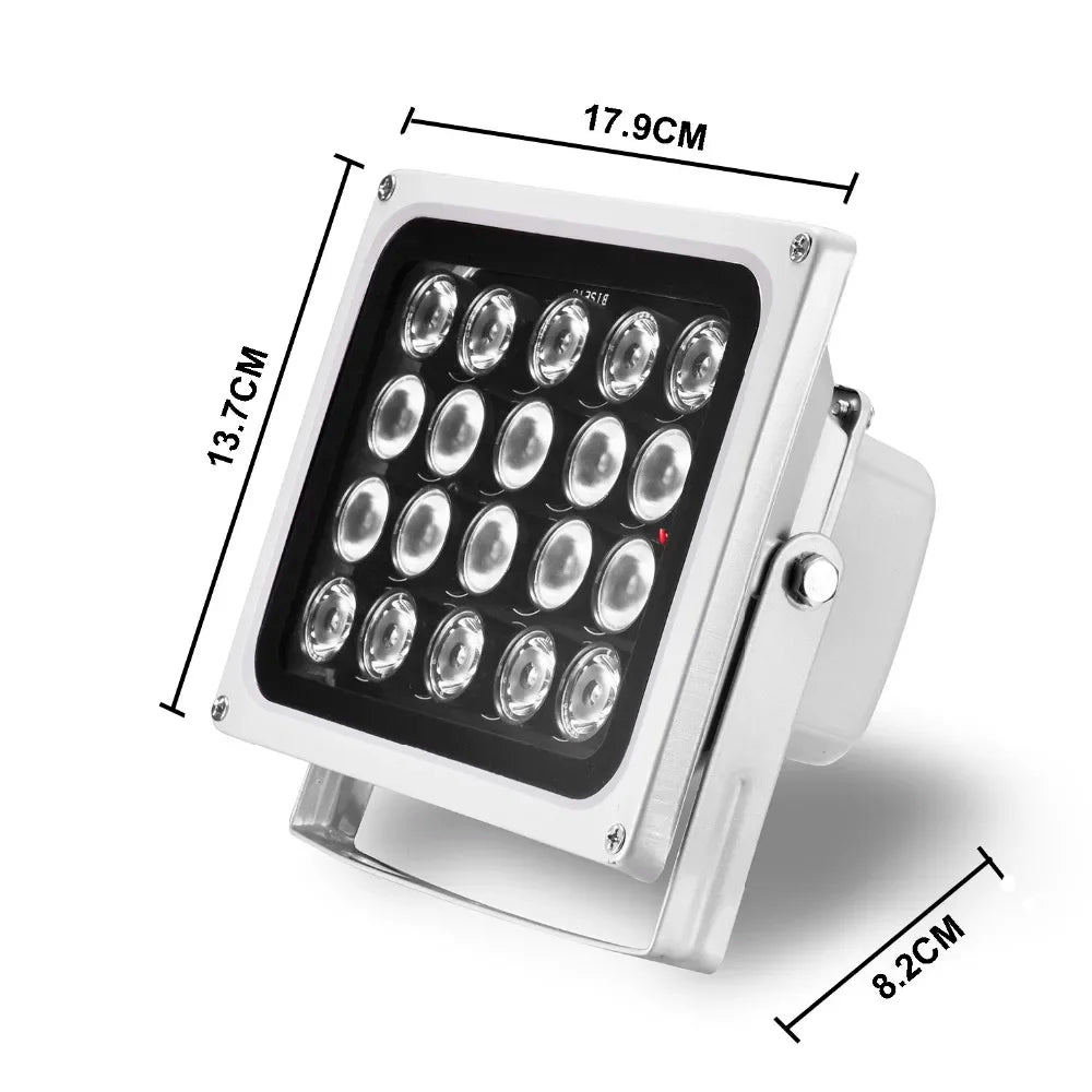 CCTV LEDS 20PCS IR LEDS Array CCTV Fill Light illuminator infrared lamp IP66 850nm Waterproof 100m Night Vision for CCTV camera Qme