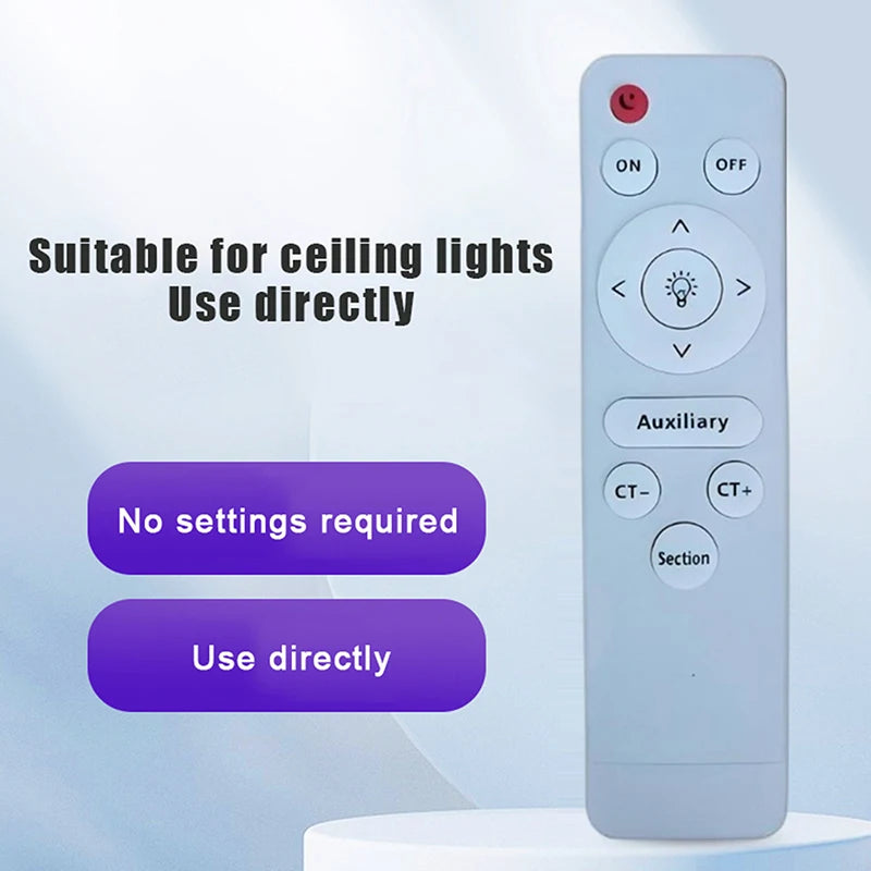 Infrared Remote Control Stepless Dimmer LED Fan Lamp Living Ceiling Room For Light Ceiling Light Floodlight Remote Control. Qme