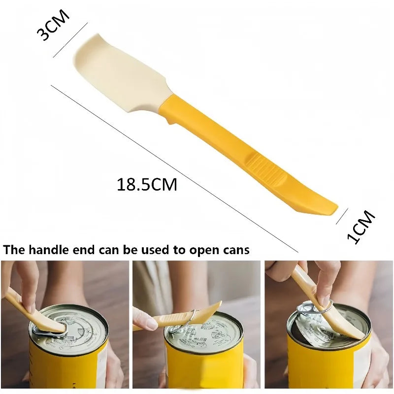 Silicone Jam Shovel Can Opener Cream Spatula Cake Honey Kitchen Qme