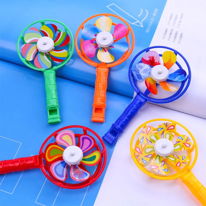 ^5Pcs Cute Whistle Windmill Noise Maker Bulk Toys for Kids Birthday Party Favors Pinata Stuffing Baby Boys Girls Carnival Prizes Qme