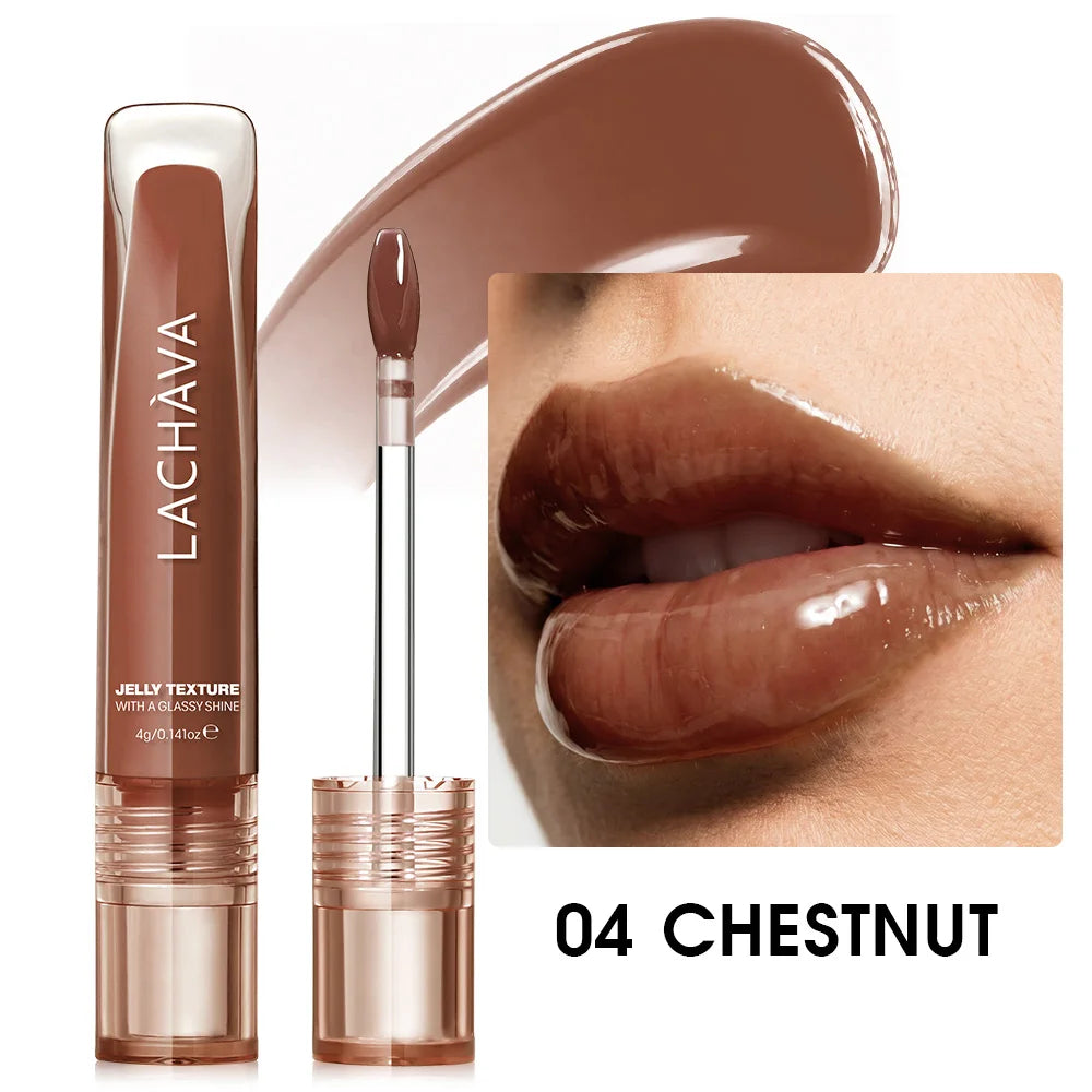 Jelly Lip Oil Gloss Glassy Shine Moisturizing Long Lasting Non-sticky Qme 04