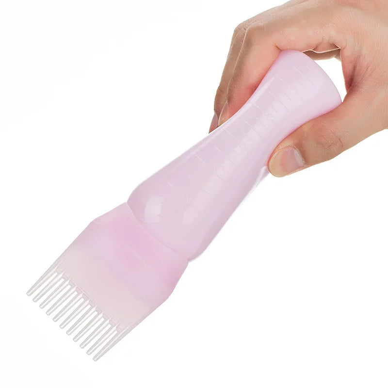 3 Colors Hair Dye Applicator Brush Bottles Dyeing Shampoo Bottle Oil Qme