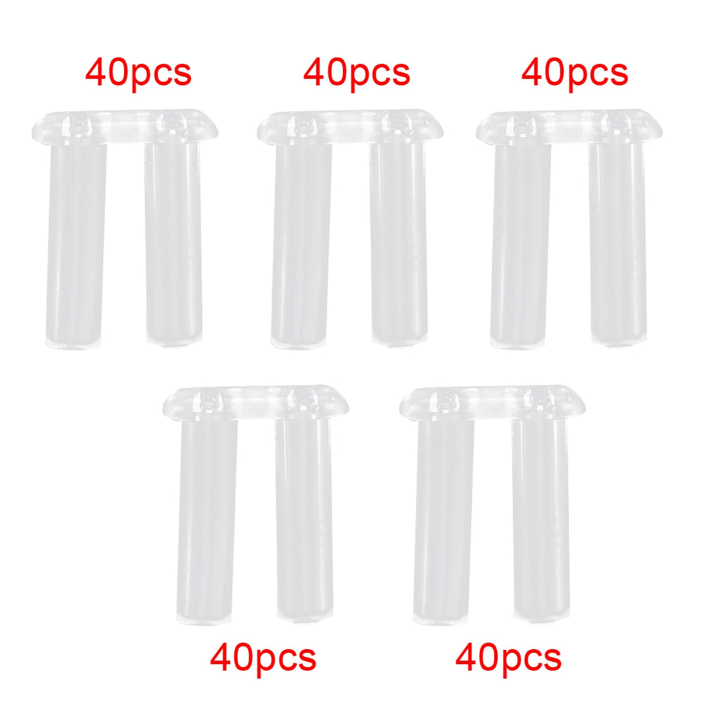 Eyeglasses Accessories Plastic Plug Eyeglasses Buckle Plastic Plug Rimless Eyeglasses Buckle Frame Glasses Equipment Accessories Qme WHITE
