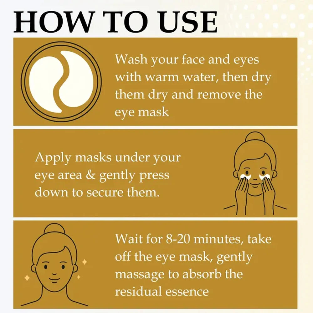 Collagen Eye Mask Deep Moisturizing Firming Skin Around Eyes Care Qme