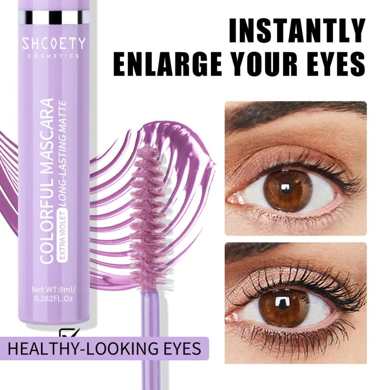 Colorful Mascara Waterproof Non-smudged Slender Thick Curly Christmas Qme