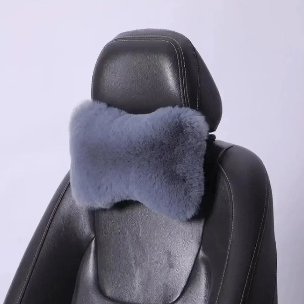 Car seat neck support cushion, car headrest, universal lumbar support cushion Qme GRAY