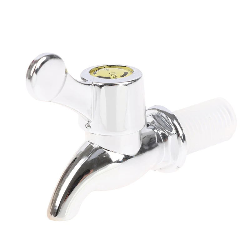 Wine Barrel Water Tank Faucet Silver Glass Bottle Jar Qme