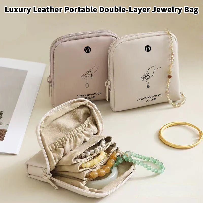 High-end Bracelet Collectible Mini Storage Bag Outingsleather Qme