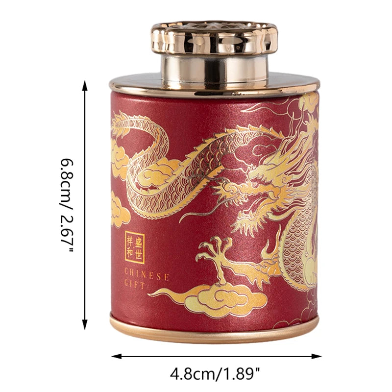 Empty Mini Tea Tin Can Household Tea Sealed Jar Portable Home Small Tea Box Paper Storage Cans Packaging Qme