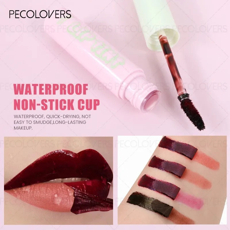 Multi-color Tear-out Lip Gloss Depicting Contour Long-lasting Natural Qme