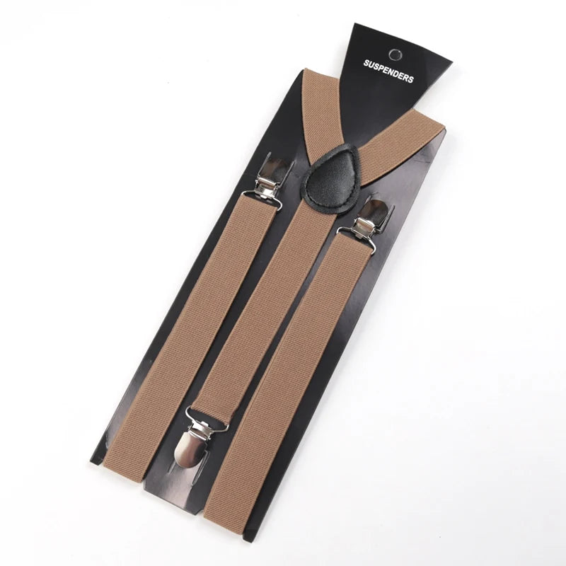 30 Colors Vintage Suspenders Men Women Y Back Adjustable Straps