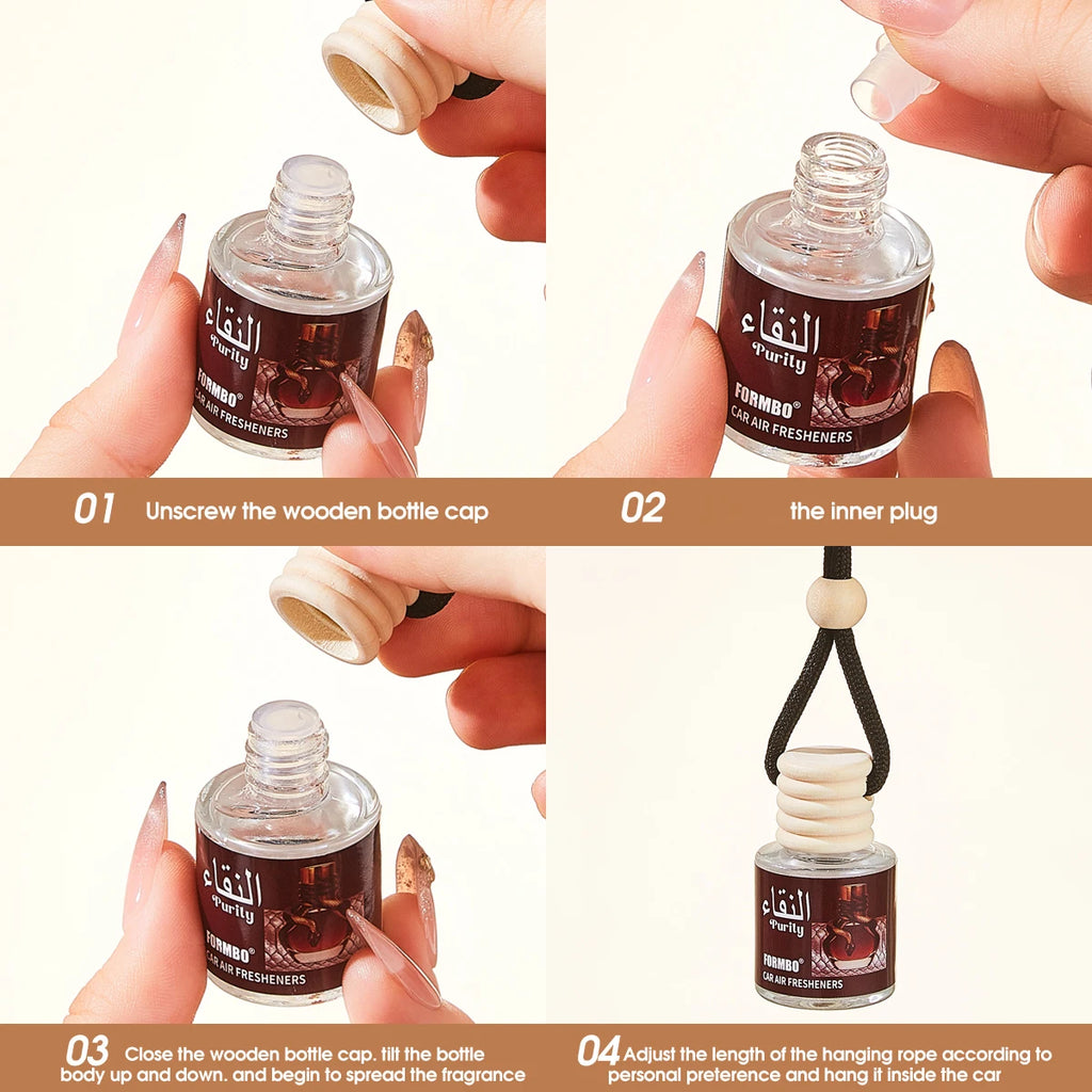 Car Fragrance Interior Accessories Fresh Clean Scent Long-lasting Qme