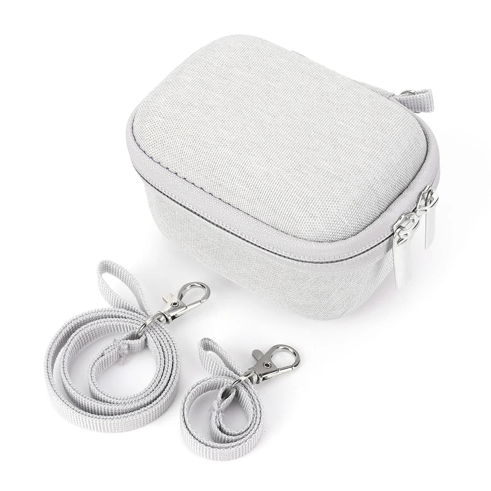 Storage Bag Anti-scratch EVA Hard Carrying Case Shockproof Anti-Drop with Lanyard&Hand Strap for Bitzee Virtual Electronic Pet Qme Light Grey