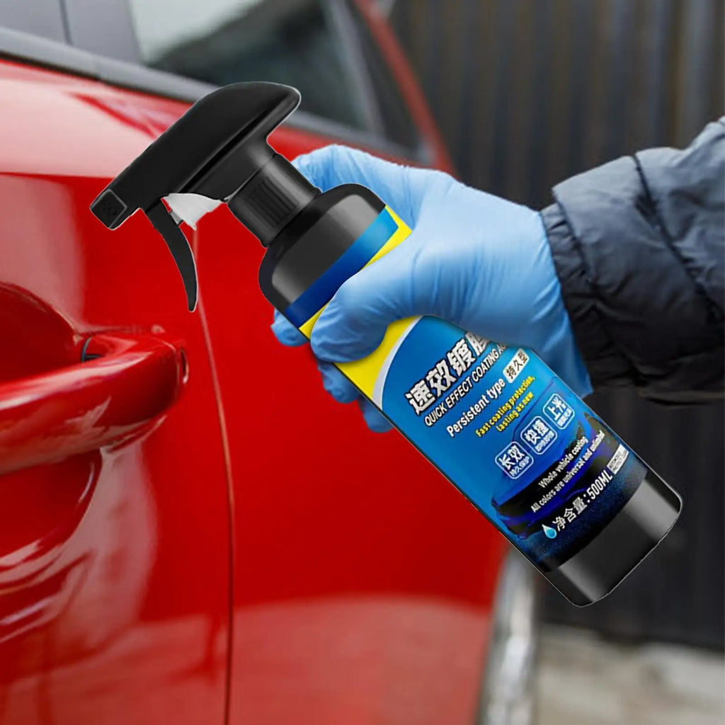 Coating Spray Car Scratch Wax Coating Spray 500ml Scratch Wax Polishs Waterless Wash Oil Film Glass Cleaner Paint Sealant Gloss Qme