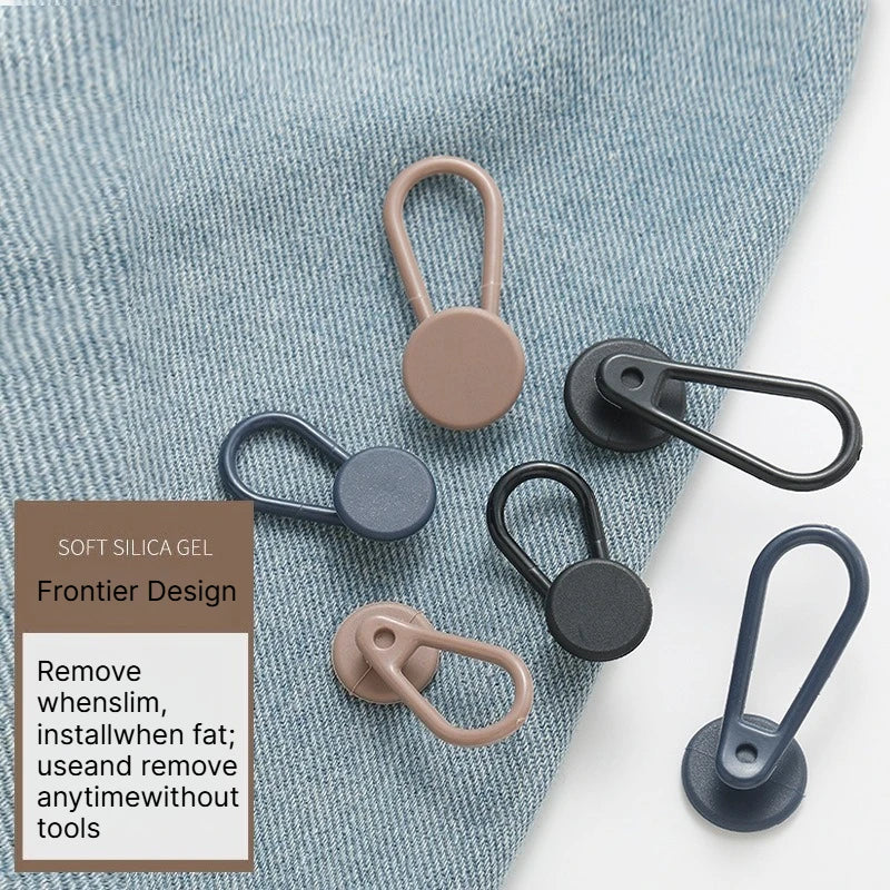 A 4/12PCS Flexible Waist Extenders for Jeans Pants Adjustable Pants Button Expanders Unisex No-Sew Instant Pant Waist Extenders Qme
