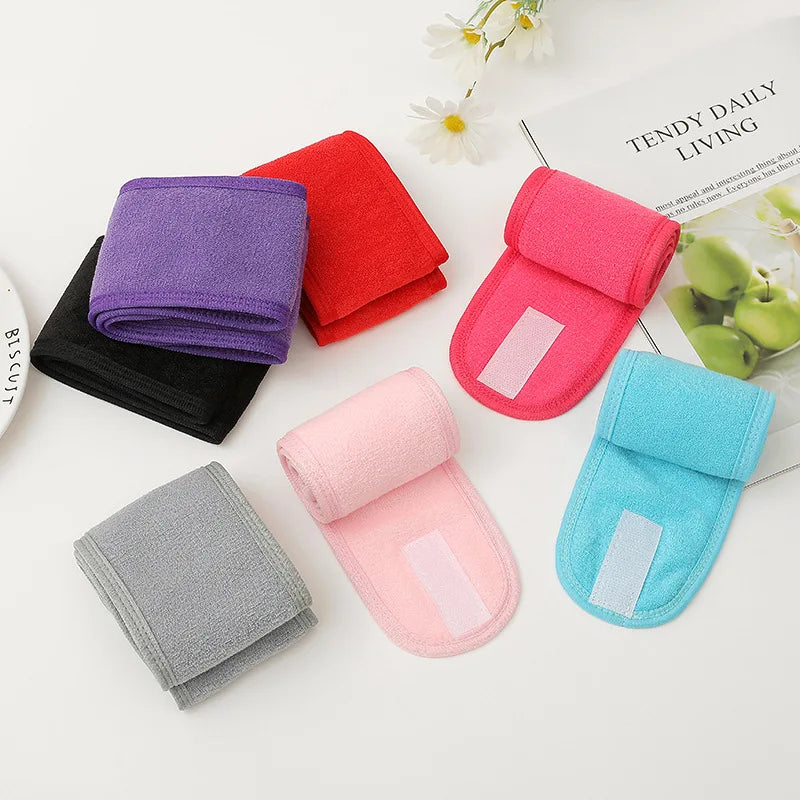 Eyelash Extension Headband Makeup Eyelash Extension Supplies Lashes Accessories Face Washing Bath SPA Facial Adjustable Headband Qme