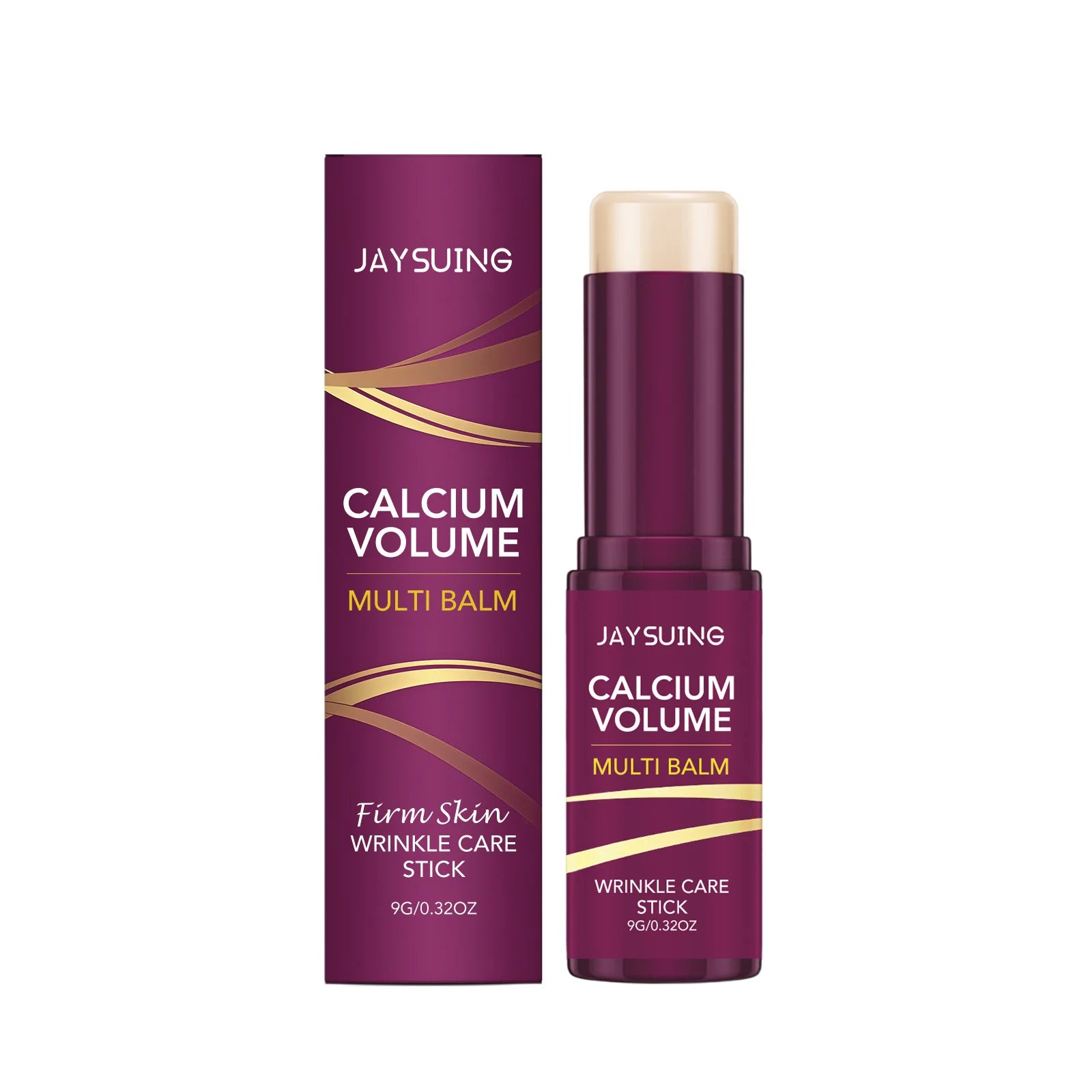 Calcium Volume Multi Balm Stick Reduce Wrinkle Bounce Lifting Firming Skin Deep Moisturizing Lighten Fine Lines Skincare Stick Qme 9g boxed