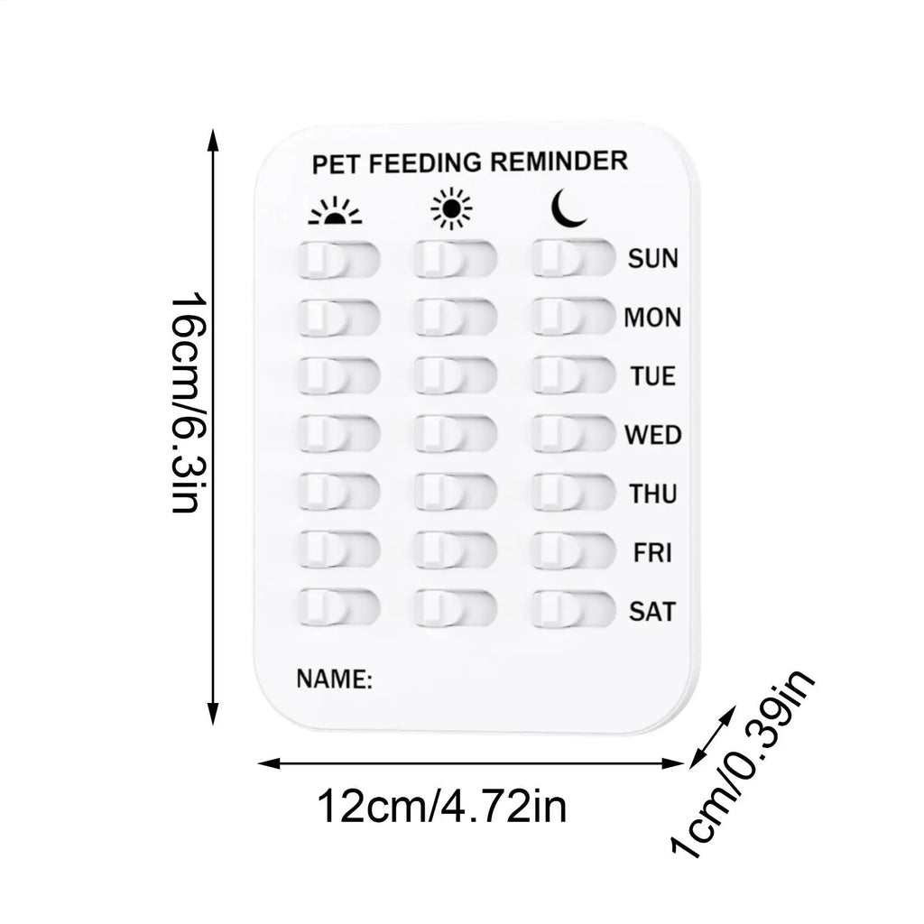 Pet Feeding Reminder Magnet Did You Feed Sticker Apartment Daily Home Qme