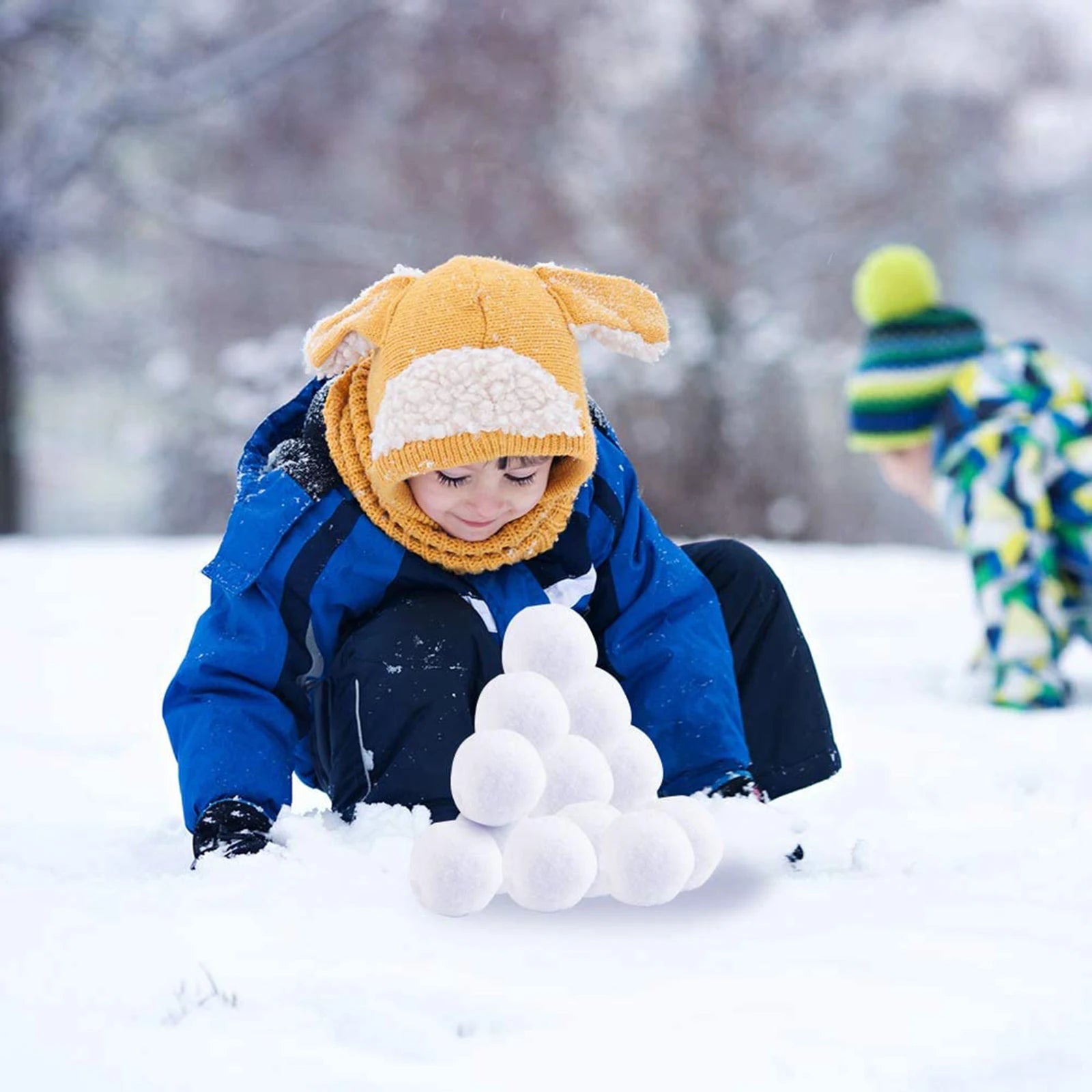 20PCS Artificial Soft Snowball 5cm Indoor Snow Fight Ball Fake Balls Winter Interactive Throwing Game Toys Qme
