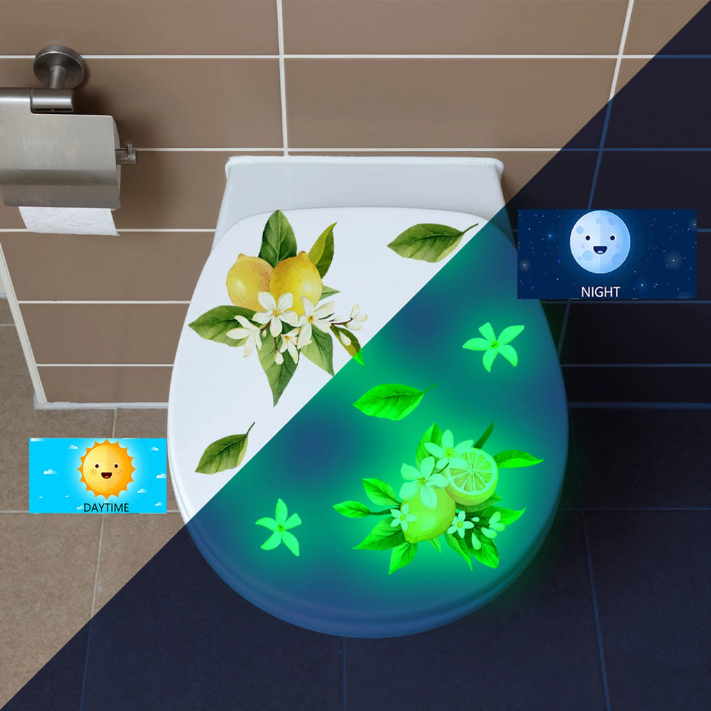 Self-adhesive Pvc Bathroom Home Decoration Green Dream Fun Pattern Qme