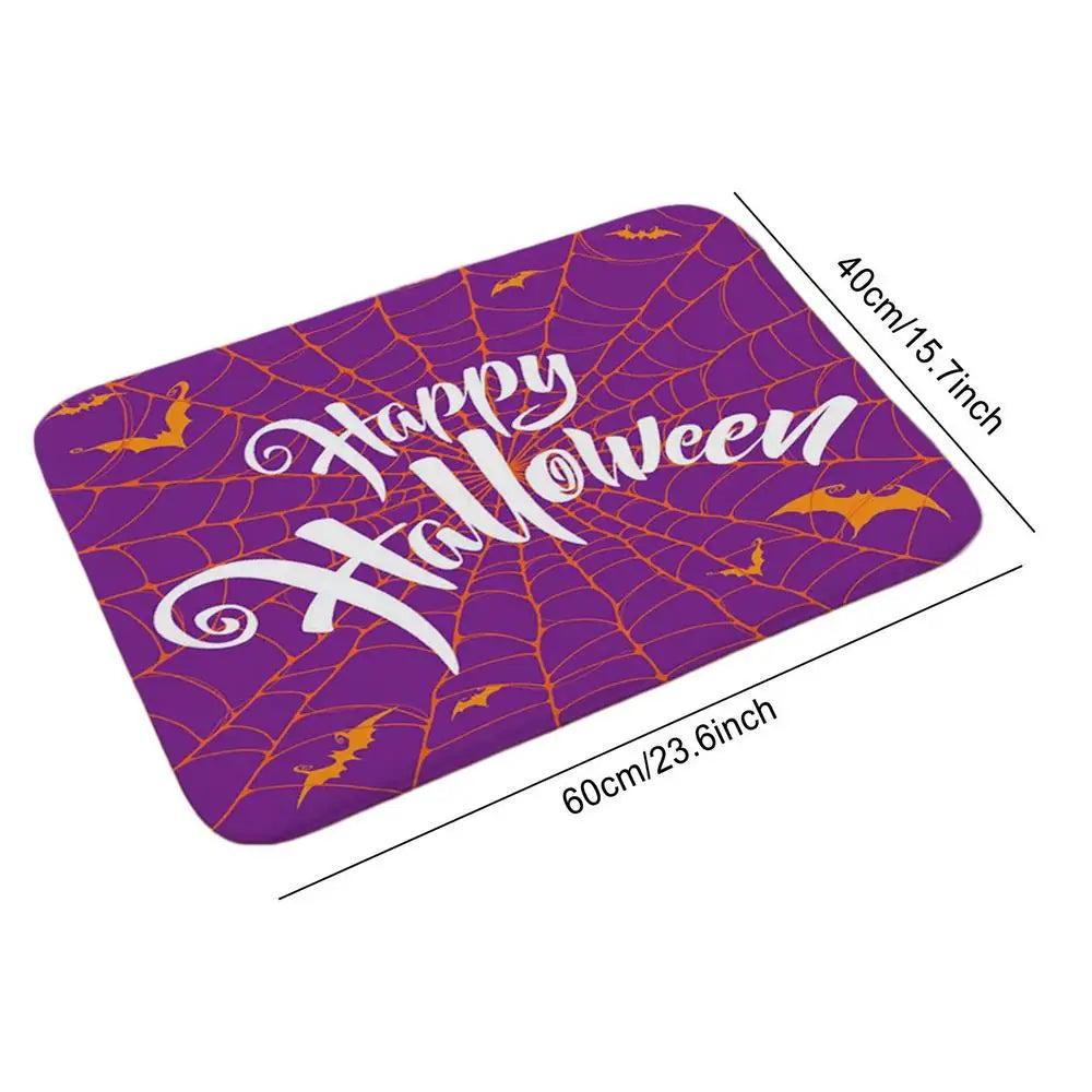 Halloween Door Mat Spider Web Decorative Holiday Floor Rug Outdoor Qme Style 3 China Mainland