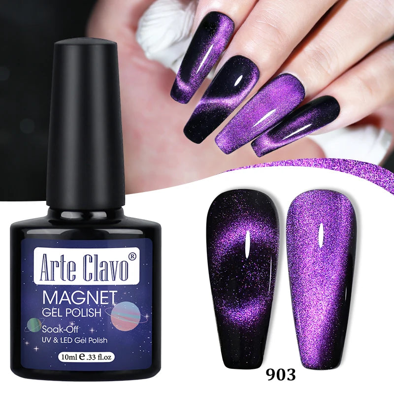 Arte Clavo Shining Transparent Cat Eye Magnetic Gel Unicorn Auroras