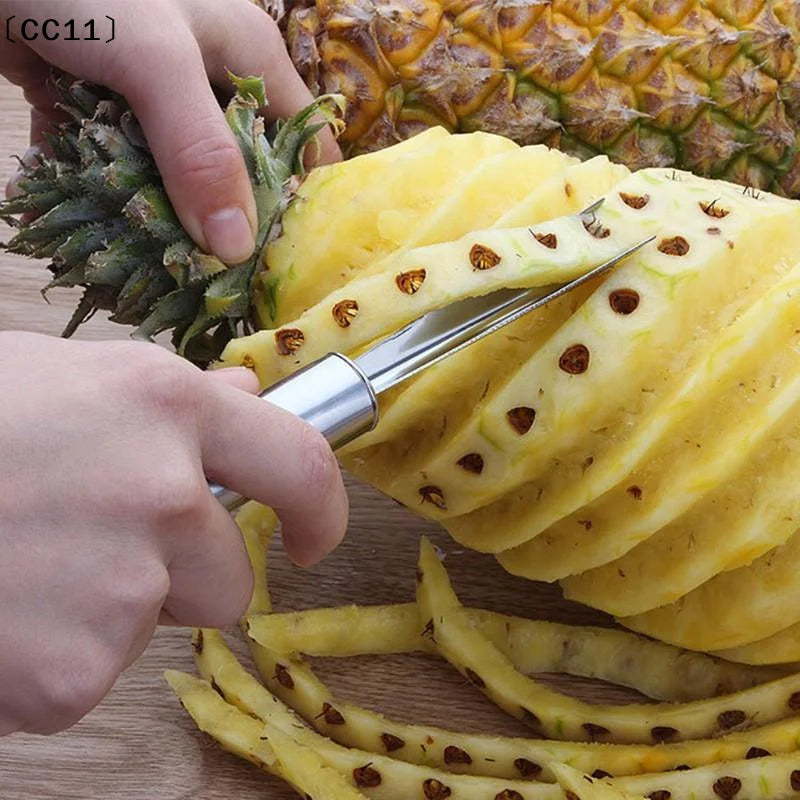 Stainless Steel Pineapple Eye Peeler Shovel Tip Rust Resistant Handle Qme