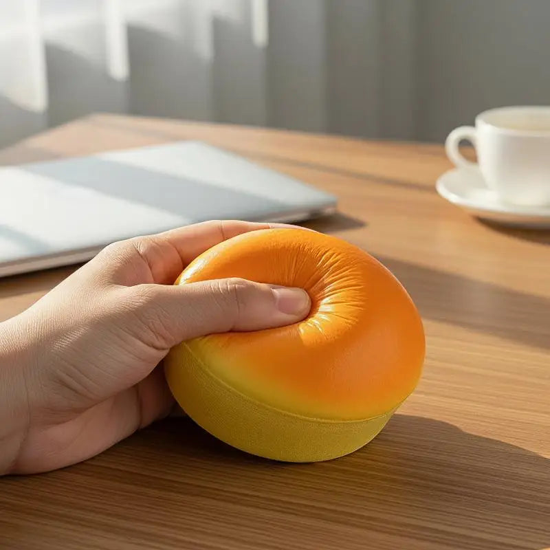 Simulated Cheesecake Soft Squeeze Fidget Toy Slow Rising Elastic Qme