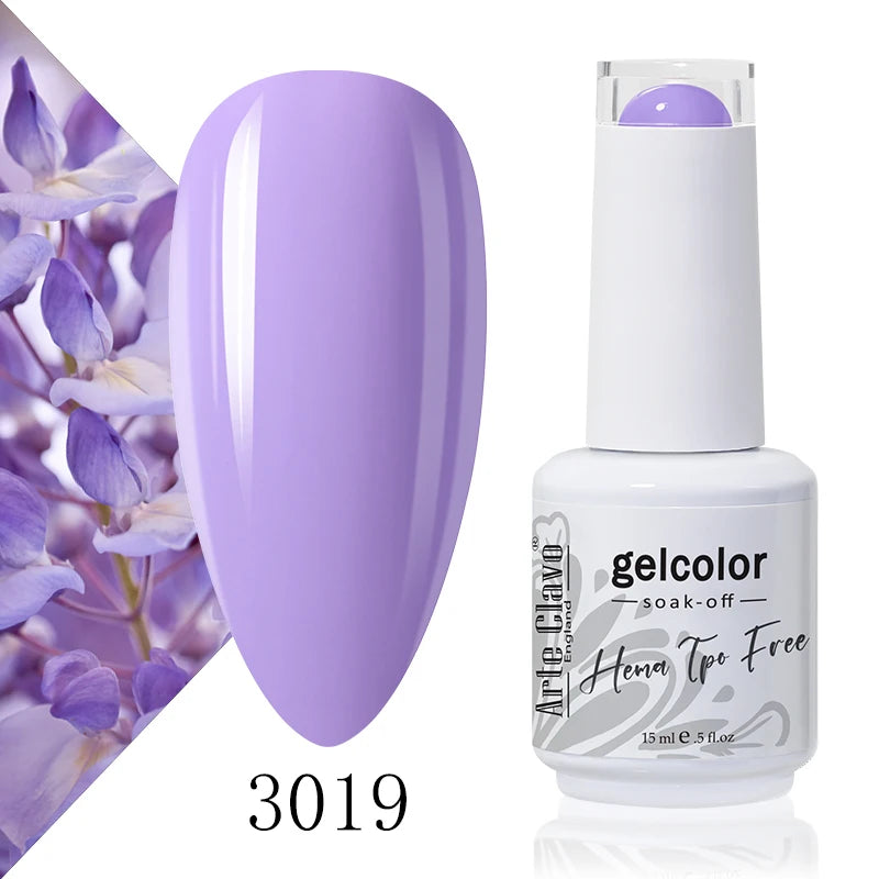 Arte Clavo Colourful Gel Nail Polish Art Varnishes Macaron Semi