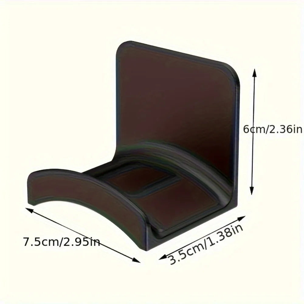 12pcs Earphone Holder Wall Mounted Mini Headphone Hook Holder With Strong Adhesive Headphone Holder Qme
