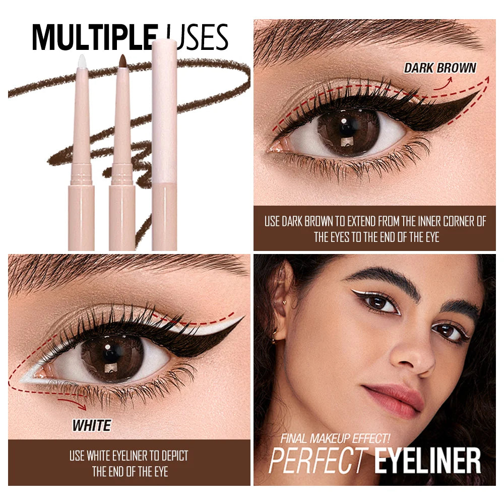Eyeliner Shadow Stick Twist-up Sharpener Long-wear Waterproof Qme