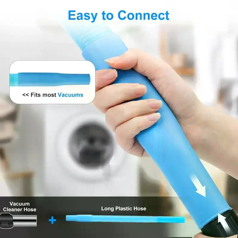 1Pcs Upgraded Dryer Vent Cleaner: Vacuum Cleaner Hose Accessories Deep Cleaning Tool Suitable For Cleaning Blocked Pipes And Deb Qme