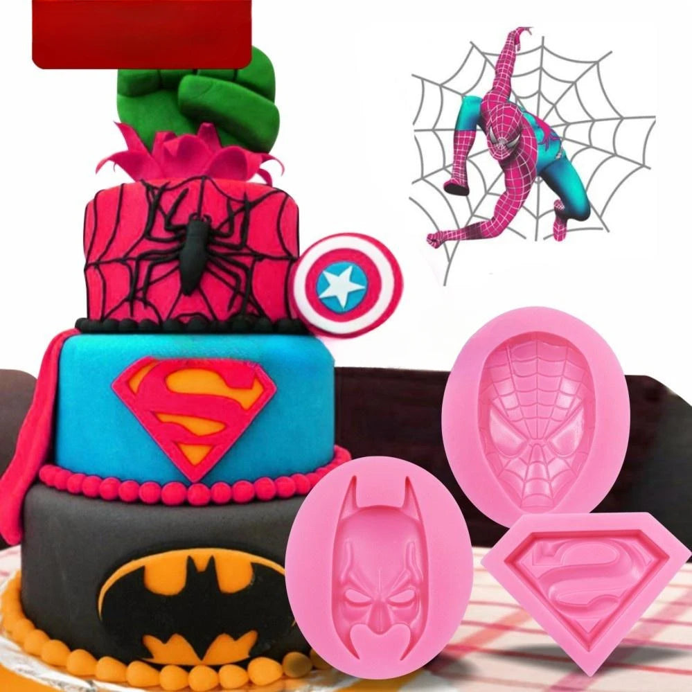 New 1pcs 3D Anime Silicone Molds Sugarcraft Fondant Chocolate Mold Face Silicone Cake Mold Cake Decorating Tools Qme