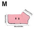 Dog Bath Towel Fleece Microfiber Robe Pet Cat Bathing Supplies Small Qme M China Mainland