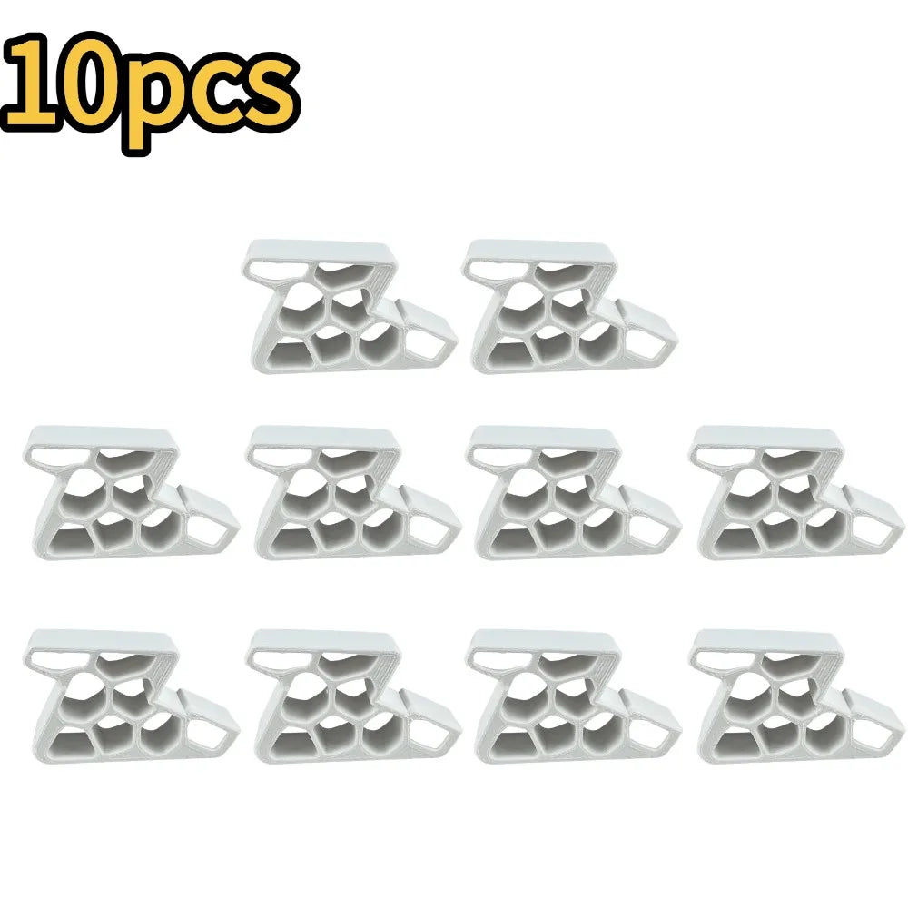 Heavy-Duty Window Door Stop Wedge Non-slip Balcony Door with Track Lock Stopper Easy To Install Remove Doors Anti-wind Holder Qme white-10pcs