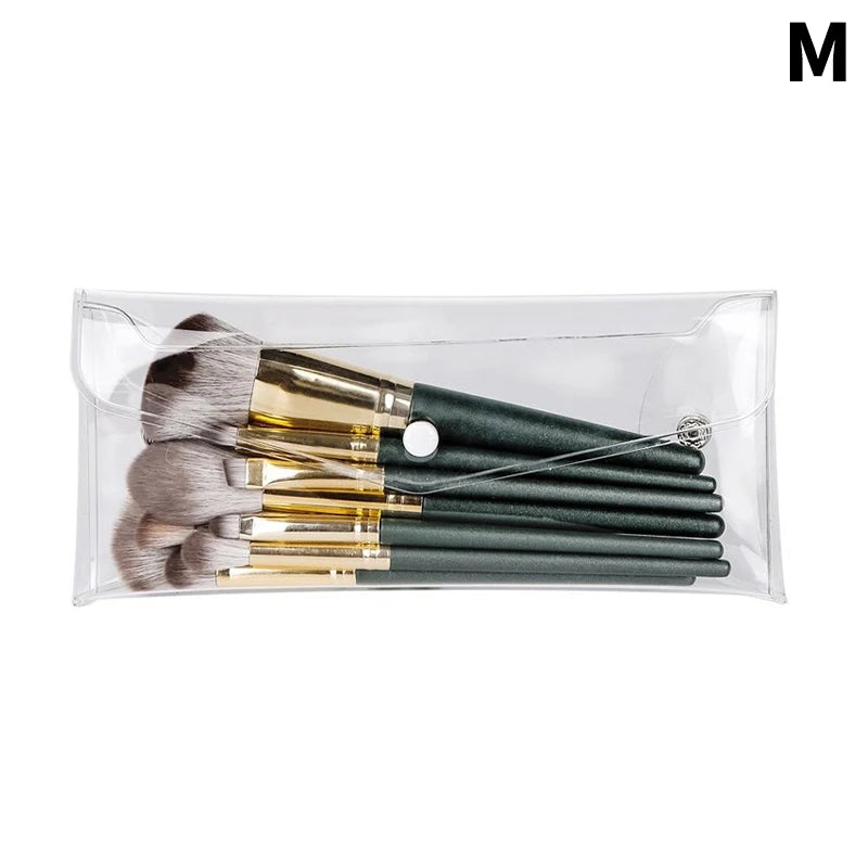 Portable Organizer Stationery Storage Bag Supplies Office Transparent Qme M
