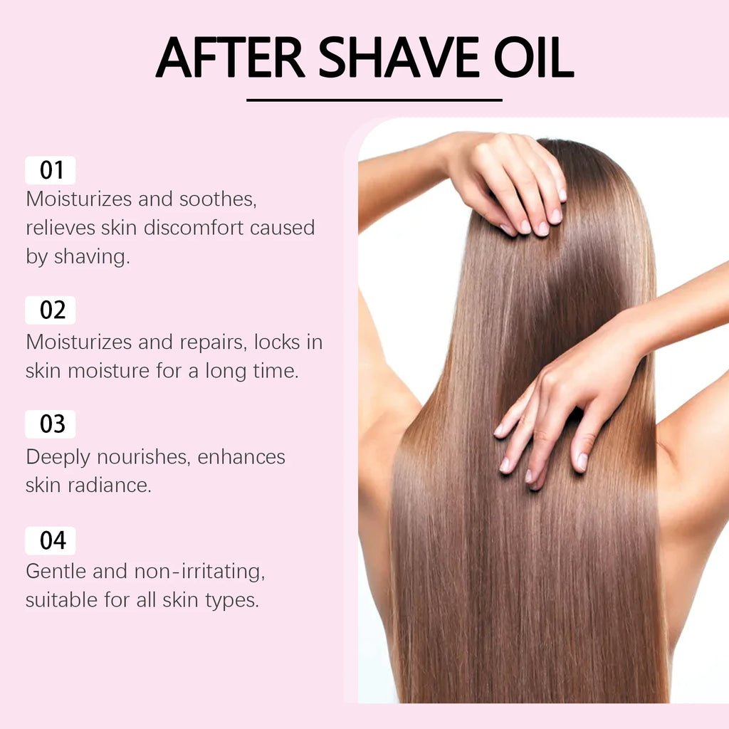 Strawberry Vanilla After Shave Oil for Smooth Skin Moisturizing Soothing Depilation Essential Oil Prevent Ingrown Hairs & Drynes Qme
